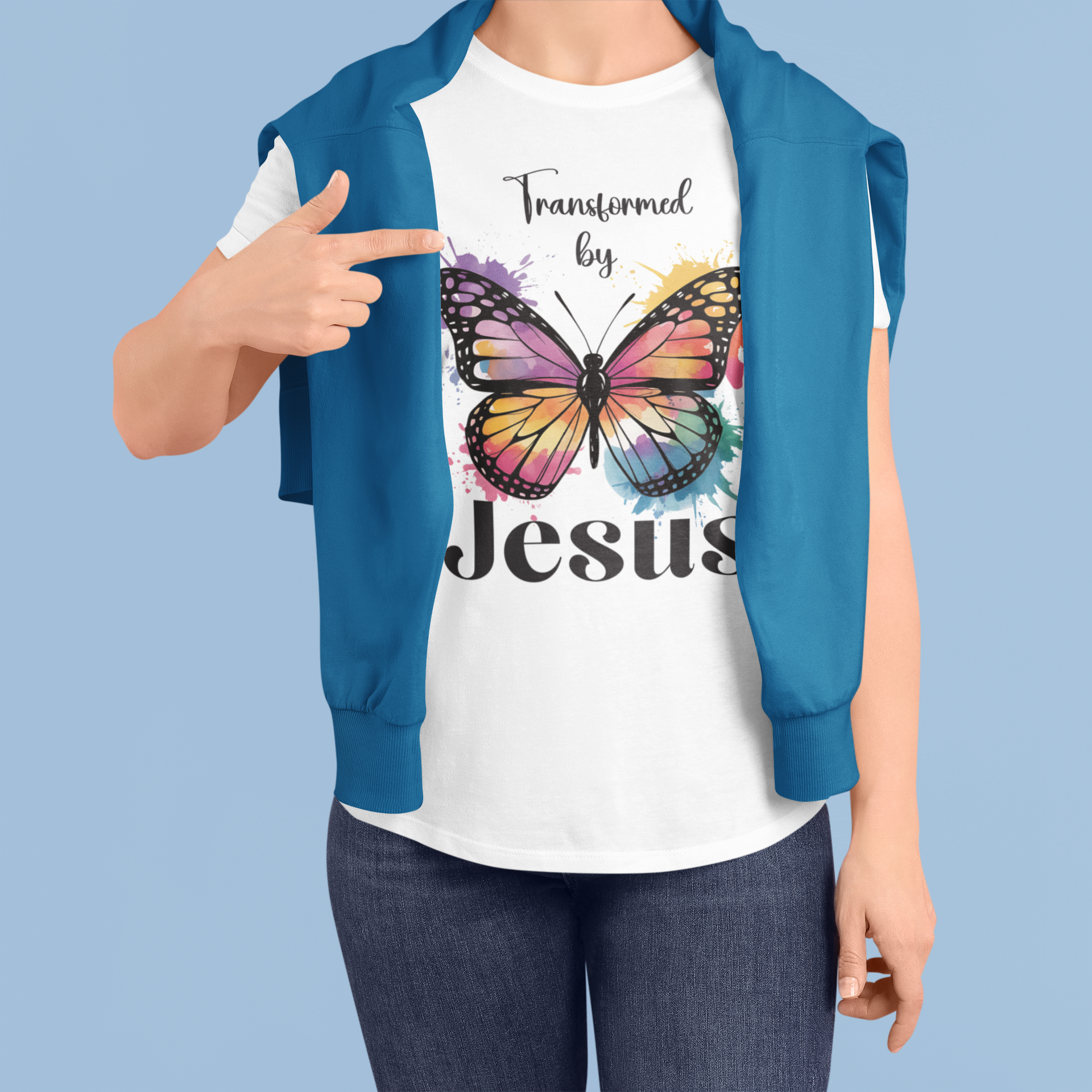 Transformed by Jesus - T-shirt / 100% cotton - Image 5