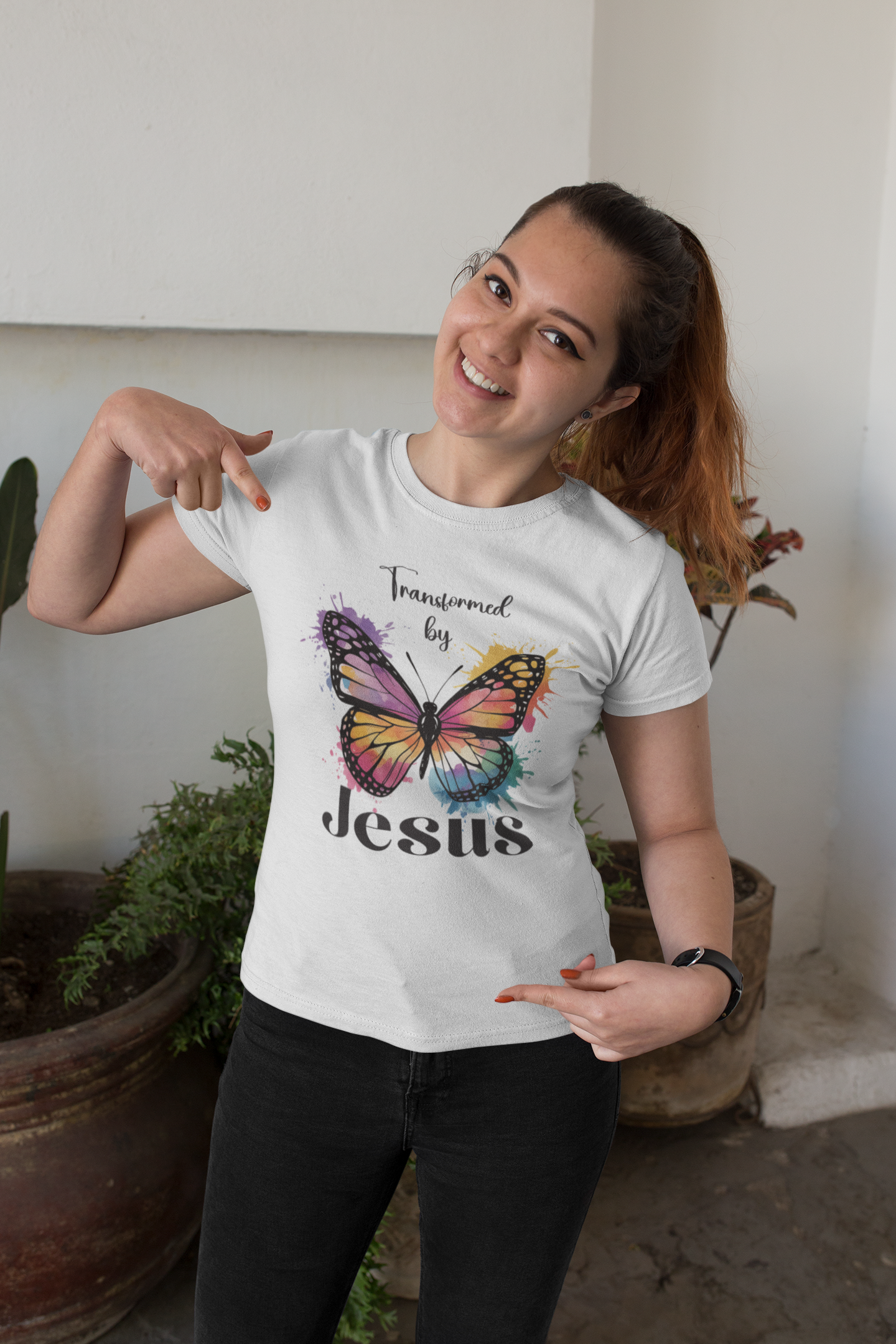 Transformed by Jesus - T-shirt / 100% cotton - Image 3