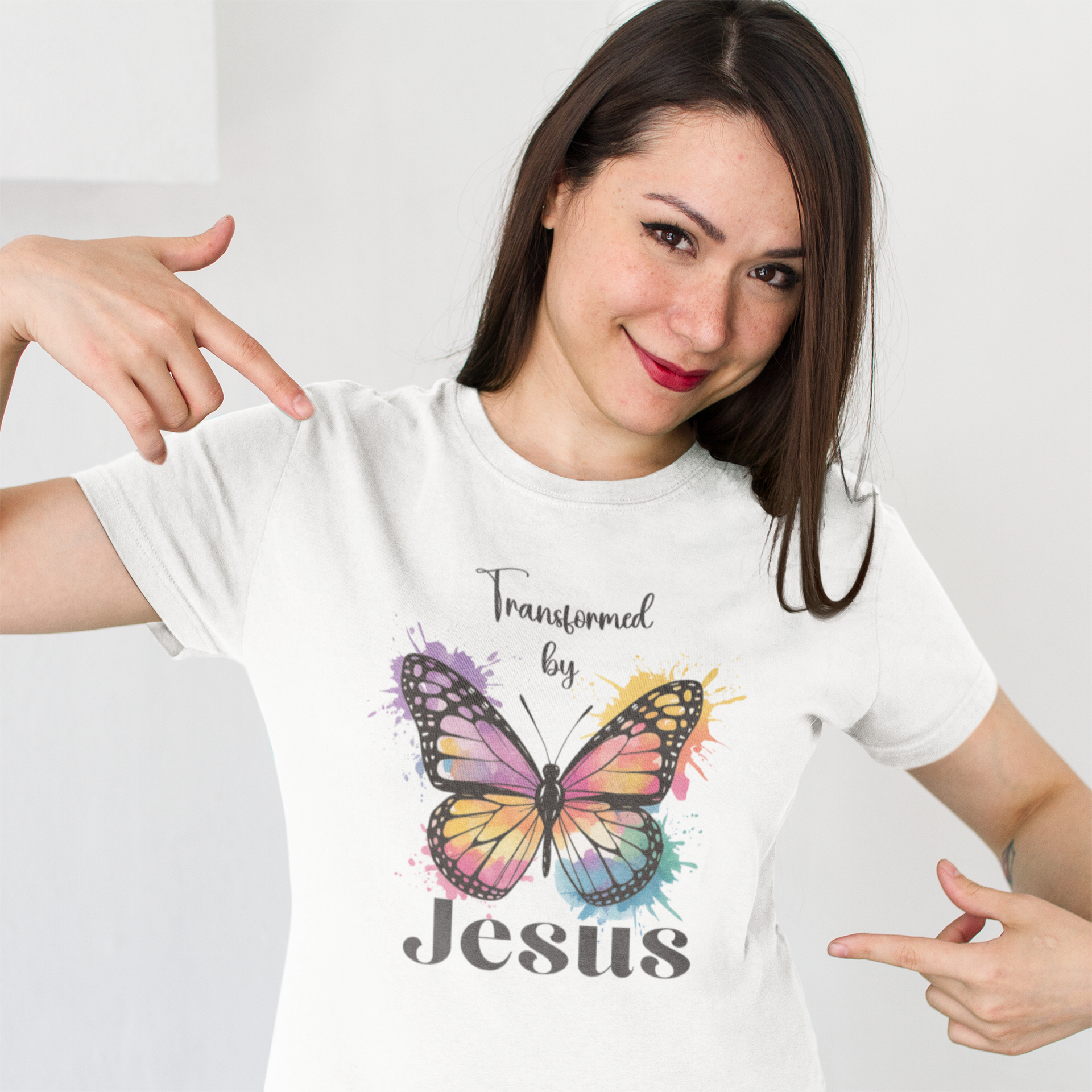 Transformed by Jesus - T-shirt / 100% cotton - Image 2