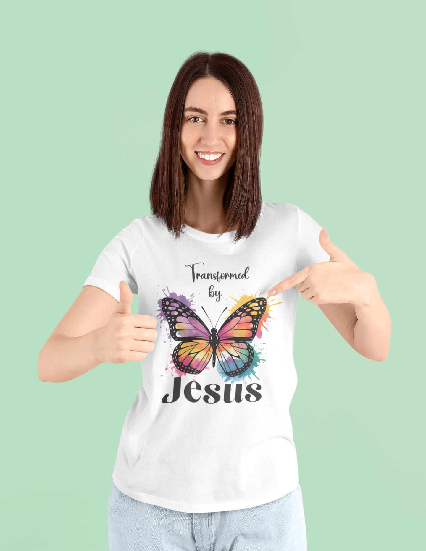 Transformed by Jesus - T-shirt / 100% cotton - Image 4
