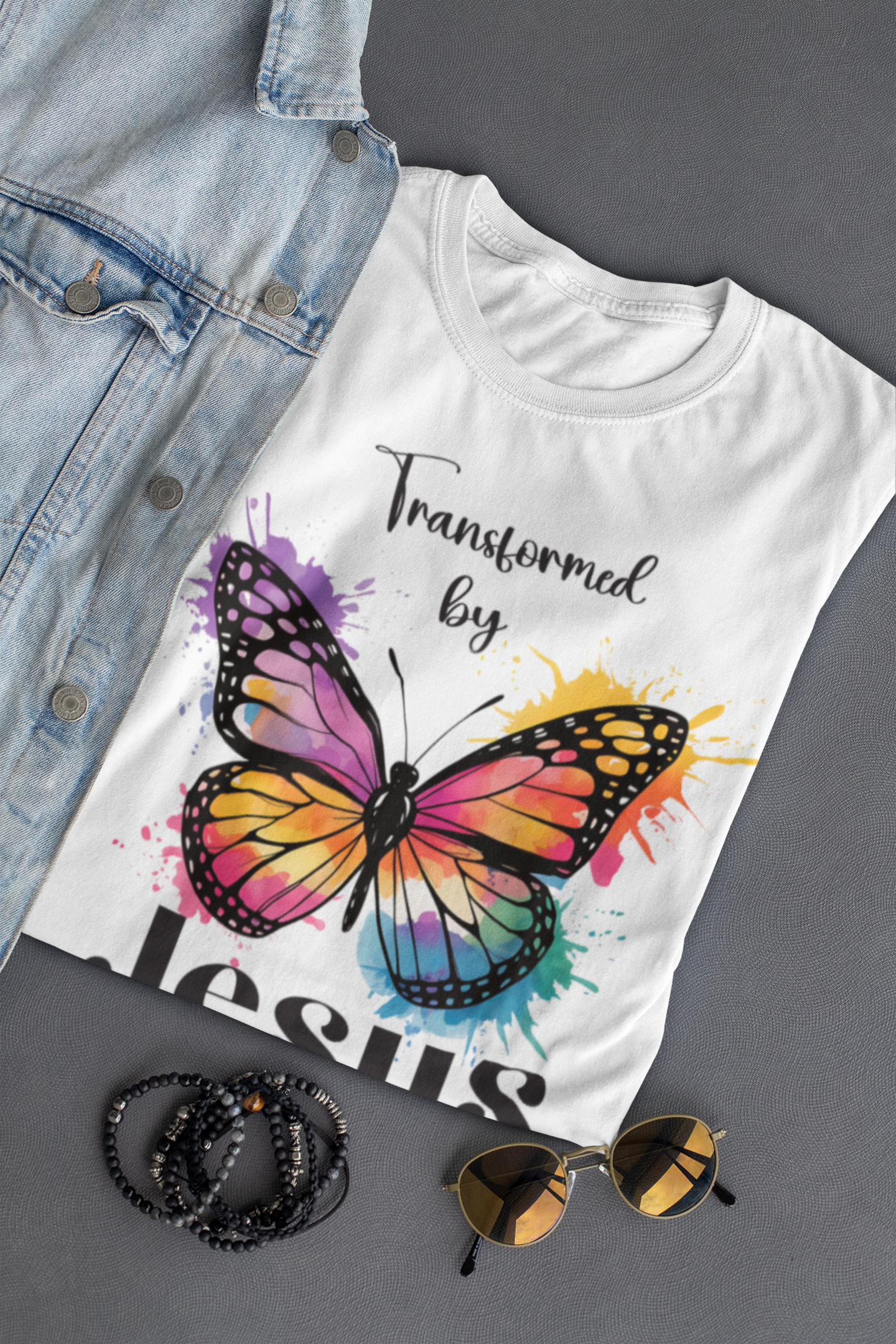 Transformed by Jesus - T-shirt / 100% cotton - Image 6